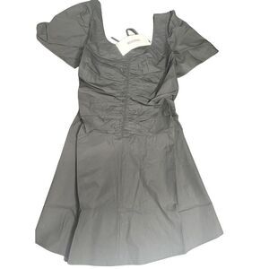 Thakoon NWT Ruched Open Back Mini Dress in Black Size 4